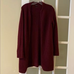 Massimo Dutti burgundy cardigan